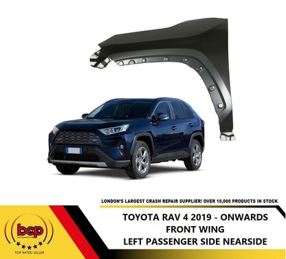 TOYOTA RAV4 2019 ONWARDS FRONT WING LEFT PASSENGER SIDE NS FENDER PANEL