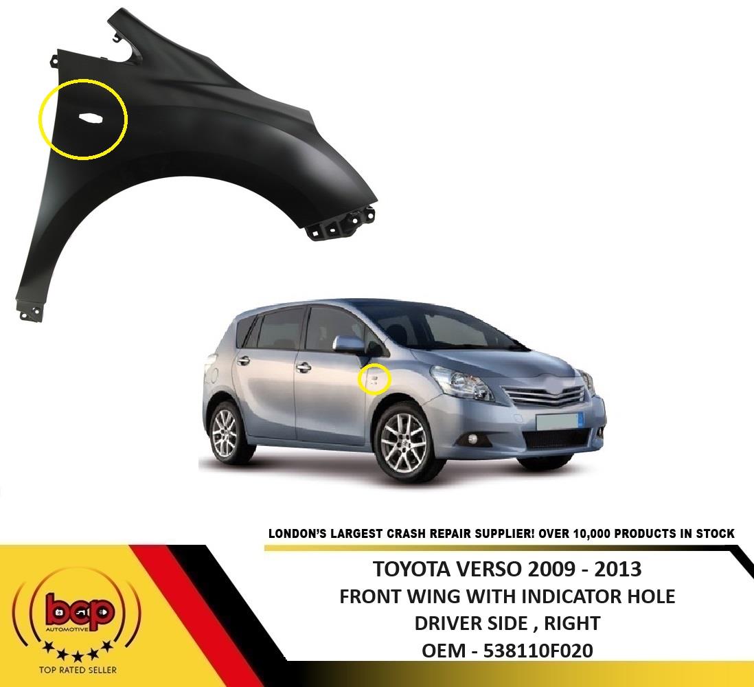 TOYOTA VERSO 2009 - 2013 FRONT WING DRIVER SIDE FENDER PANEL RIGHT PRIMED