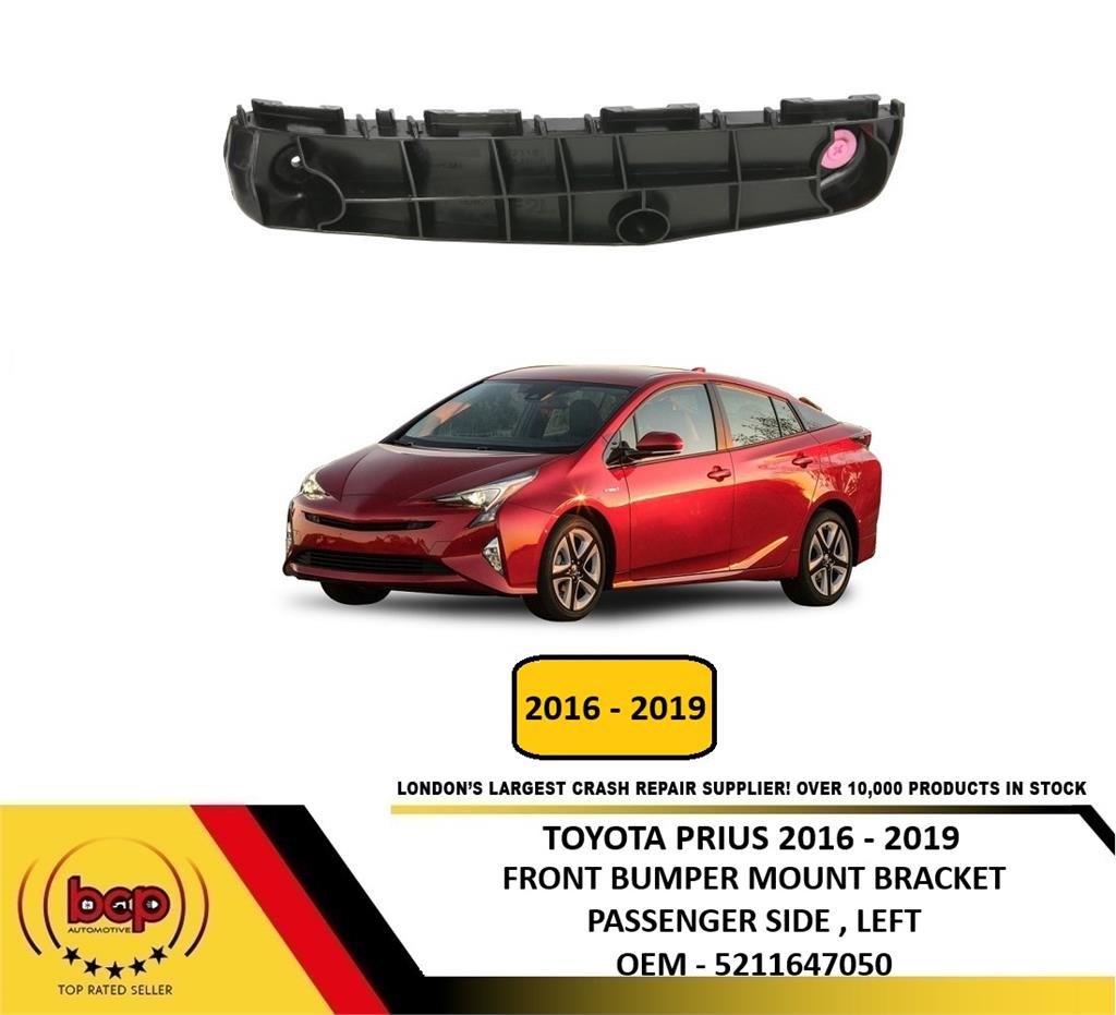 TOYOTA PRIUS 2016 - 2019 FRONT BUMPER MOUNT BRACKET SLIDER PASSENGER LEFT