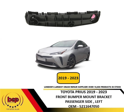 TOYOTA PRIUS 2019 - 2023 FRONT BUMPER MOUNT BRACKET SLIDER PASSENGER LEFT