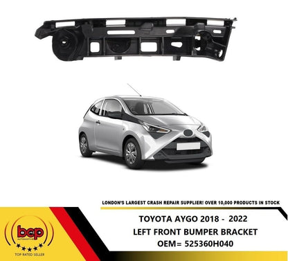 TOYOTA AYGO 2018 - 2022 FRONT BUMPER BRACKET MOUNT LEFT PASSENGERS HOLDER