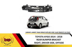 Load image into Gallery viewer, TOYOTA AYGO 2014 - 2018 REAR BUMPER BRACKET MOUNT RIGHT DRIVER SIDE O/S
