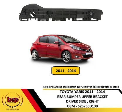 TOYOTA YARIS 2011-2014 REAR BUMPER MOUNTING OUTER LONG BRACKET DRIVER SIDE RIGHT