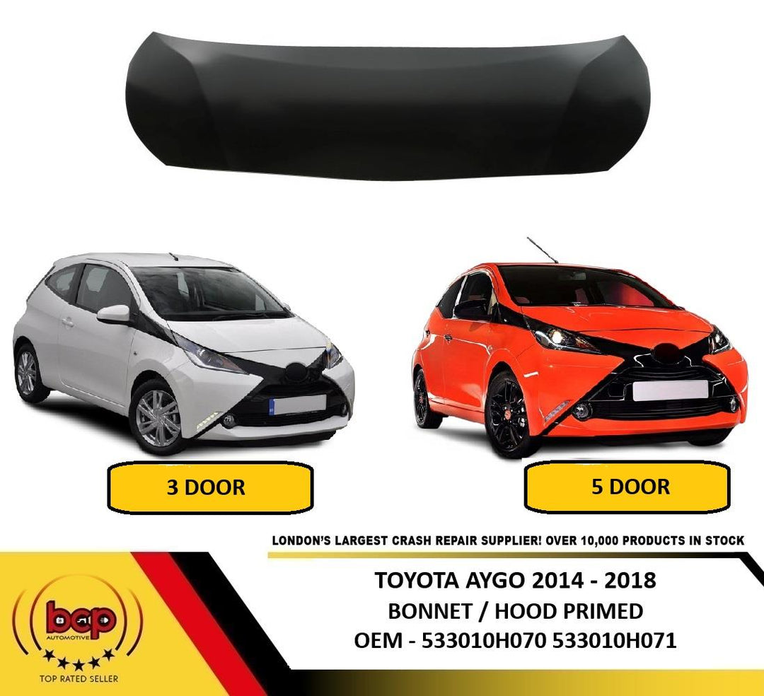 TOYOTA AYGO 2014 - 2018  BONNET  HOOD 533010H070 FITS 3 DOOR AND 5 DOOR
