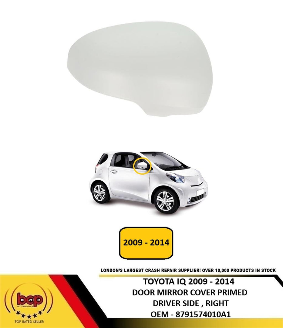 TOYOTA PRIUS 2012 – 2019 DOOR MIRROR COVER PRIMED DRIVER SIDE RIGHT NEW