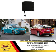 TOYOTA PRIUS 2016 – 2019 REAR BUMPER TOW EYE COVER IN THE SPOILER