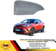 TOYOTA C - HR 2019 - 2023 DOOR WING MIRROR COVER PRIMED NEW LEFT PASSENGER SIDE