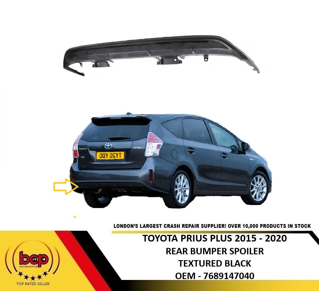 TOYOTA PRIUS PLUS 2015 – 2024 REAR BUMPER SPOILER LOWER TEXTURED BLACK