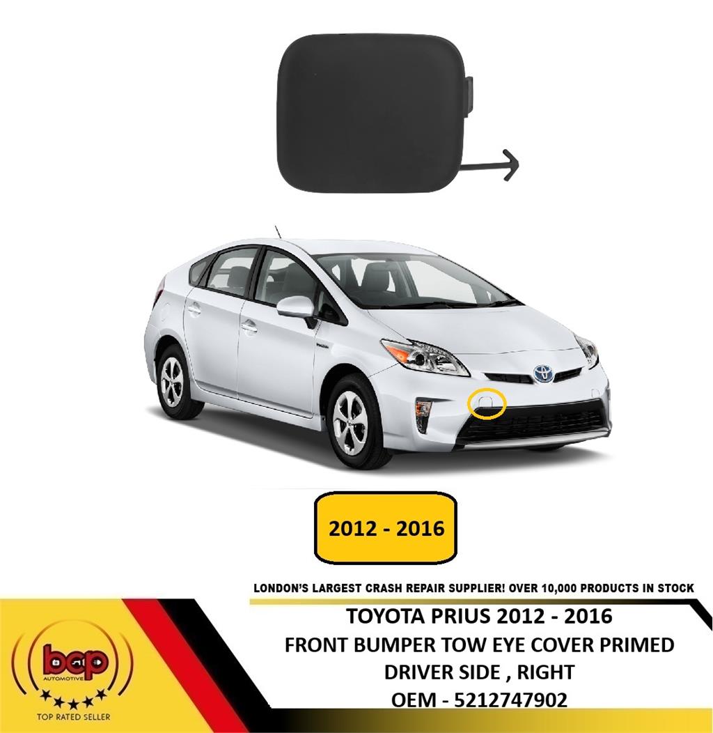 TOYOTA PRIUS 2012 – 2016 FRONT BUMPER TOW EYE COVER PRIMED DRIVER SIDE RIGHT