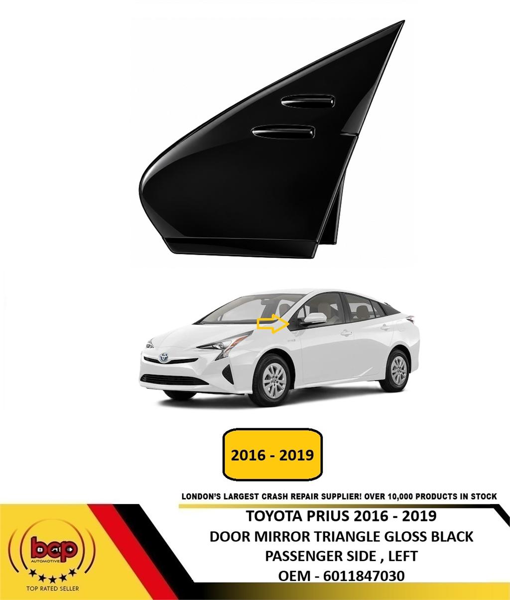 TOYOTA PRIUS 2016 – 2019 DOOR WING MIRROR TRIANGLE TRIM TEXTURED BLACK PASSENGER