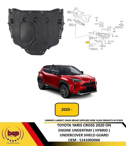 TOYOTA YARIS CROSS 2020 ON FRONT ENGINE UNDERTRAY UNDER COVER SHIELD 514100D060