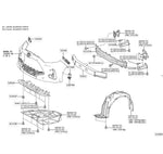 Load image into Gallery viewer, TOYOTA YARIS 2020 ON FRONT BUMPER UNDERTRAY LOWER SKID PLATE NEW 52618K0010
