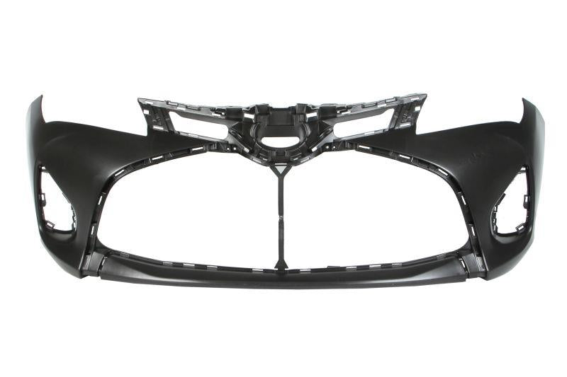 TOYOTA YARIS 2014 - 2017 FRONT BUMPER SMOOTH BLACK NEW NO PDC OR WASHER HOLES
