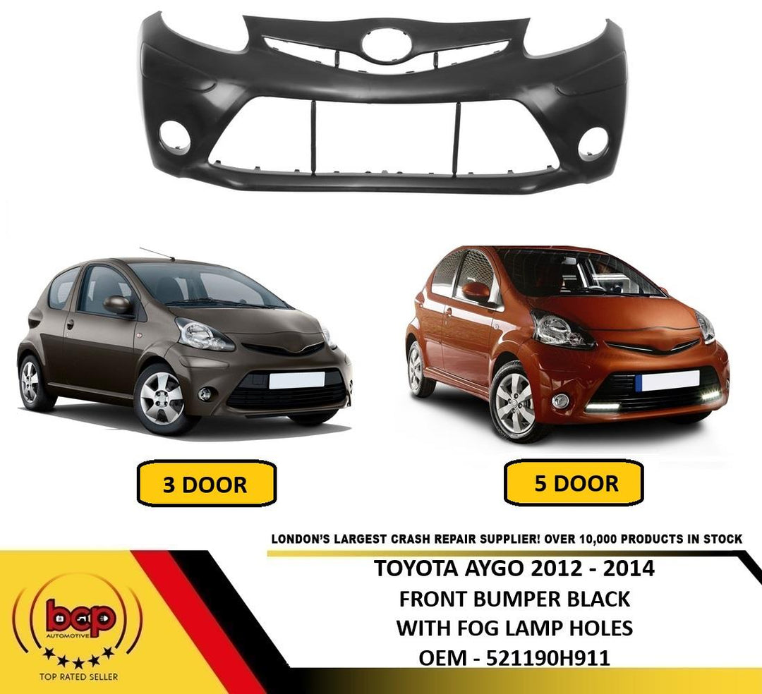 TOYOTA AYGO 2012 - 2014 FRONT BUMPER NEW NOT PRIMED INSURANCE APPROVED