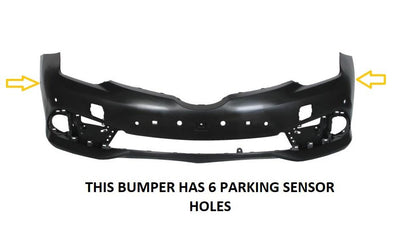 TOYOTA AURIS 2015 -2018 FRONT BUMPER WITH 6 PAKRING SENSOR HOLES PARK ASSIST
