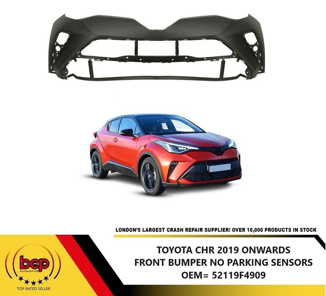 TOYOTA CHR 2019 ONWARDS FRONT BUMPER 52119F4909 NO PARKING SENSOR HOLES