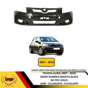 TOYOTA AURIS 2007 - 2010 FRONT BUMPER SMOOTH BLACK NOT PRIMED INSURANCE APPROVED