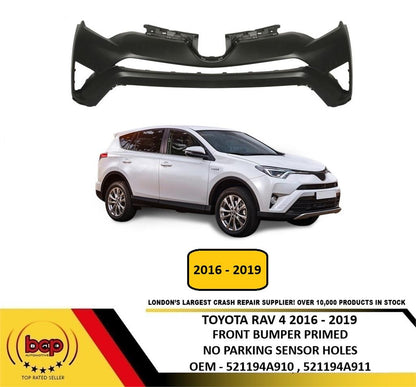 TOYOTA RAV 4 2016 - 2019 FRONT BUMPER NO PARKING SENSOR HOLES  521194A910