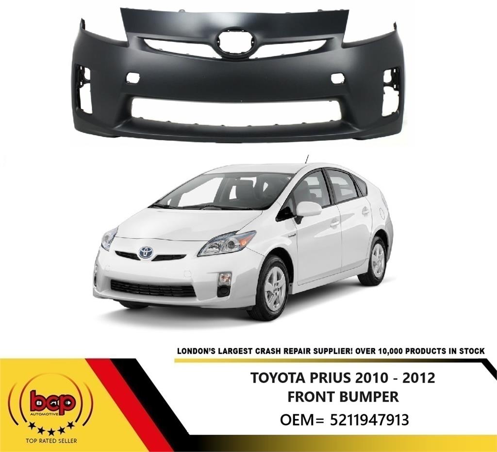 TOYOTA PRIUS 2010 - 2012 FRONT BUMPER NEW PRIMED INSURANCE APPROVED OE QUALITY