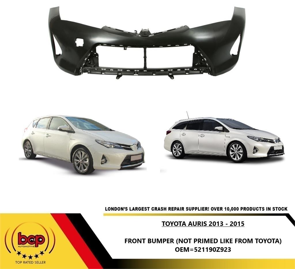TOYOTA AURIS 2012 - 2015 FRONT BUMPER INSURANCE APPROVED READY TO PAINT