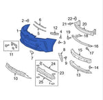 Load image into Gallery viewer, TOYOTA PRIUS 2019 - 2023 FRONT BUMPER PRIMED WITH PARKING SENSOR HOLES FACELIFT
