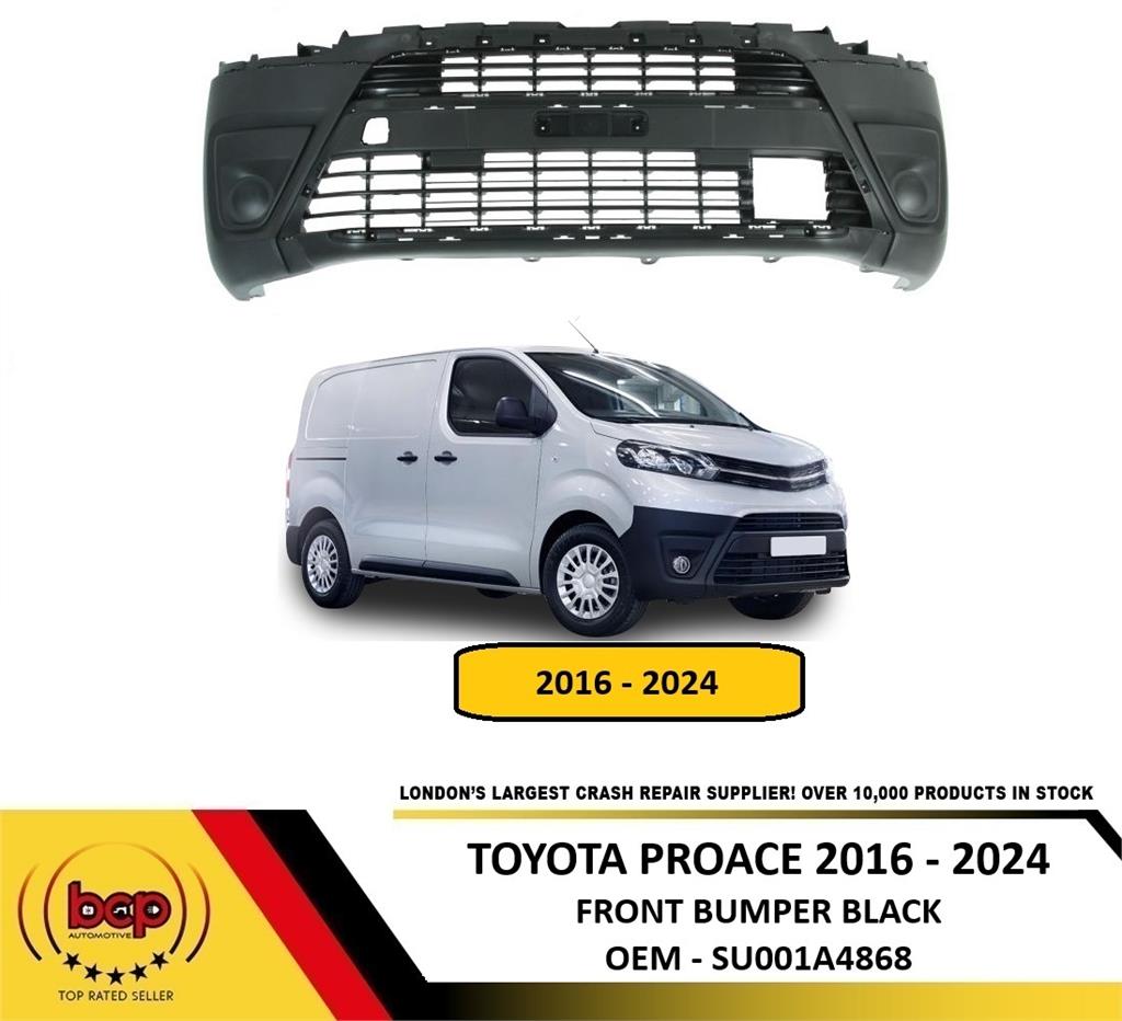 TOYOTA PROACE 2016 – 2024 FRONT BUMPER NOT PRIMED NO PARKING SENSORS SU001A4868