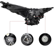 TOYOTA PRIUS 2016 – 2019 HEADLIGHT LAMP WITH LED DRL DRIVER SIDE RIGHT NEW