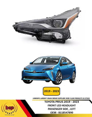 TOYOTA PRIUS 2019 – 2023 FRONT LED HEADLIGHT PASSENGER SIDE LEFT NEW 8118547890