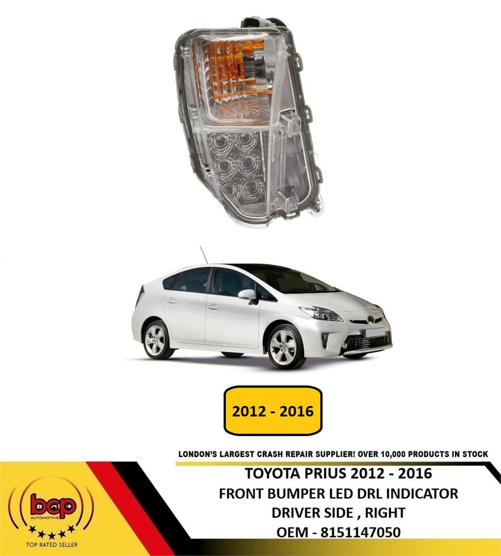 TOYOTA PRIUS 2012 - 2016 LED DRL INDICATOR LAMP RIGHT DRIVER SIDE NEW REPEATER