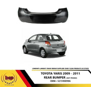 TOYOTA YARIS 2009 - 2011 REAR BUMPER  BRAND NEW INSURANCE APPROVED BRAND NEW