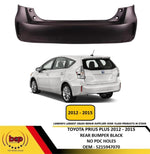 Load image into Gallery viewer, TOYOTA PRIUS PLUS 2012 - 2015 REAR BUMPER SMOOTH BLACK NO PDC INSURANCE APPROVED
