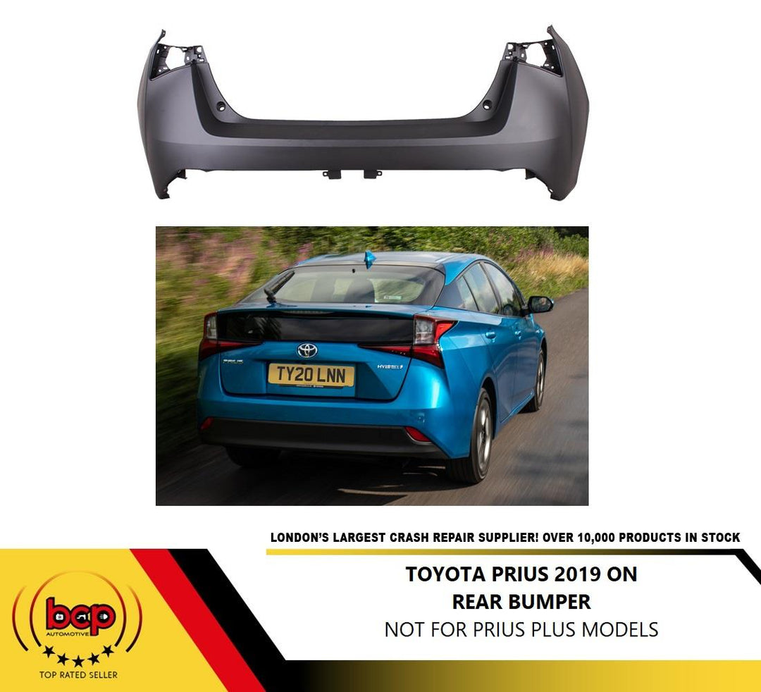 TOYOTA PRIUS 2019 ON REAR BUMPER PRIMED NO PARKING SENSORS  5215947927