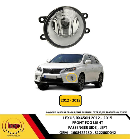 LEXUS RX450H 2012 - 2015 FRONT BUMPER FOG LIGHT PASSENGER SIDE LEFT NEW