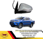 Load image into Gallery viewer, TOYOTA HILUX PICKUP 2016 – 2020 DOOR MIRROR ELECTRIC LAMP POWERFOLD CHROME LEFT
