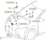Load image into Gallery viewer, TOYOTA AYGO X 2022 ONWARDS HOOD BONNET HINGE PASSENGER SIDE LEFT 53420K0020
