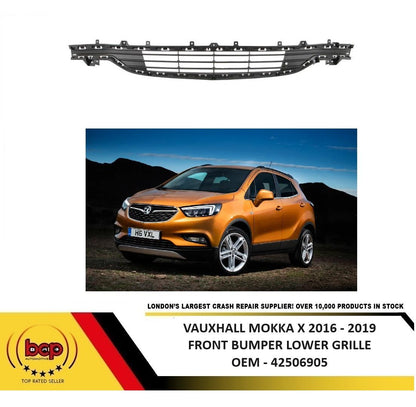 VAUXHALL MOKKA X 2016 2017 2018 2019 FRONT BUMPER LOWER GRILLE CENTRE BOTTOM