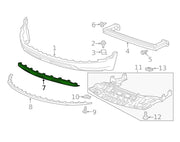 VAUXHALL MOKKA X 2016 - 2019 FRONT BUMPER LOWER TRIM  GREY SILVER 42491767