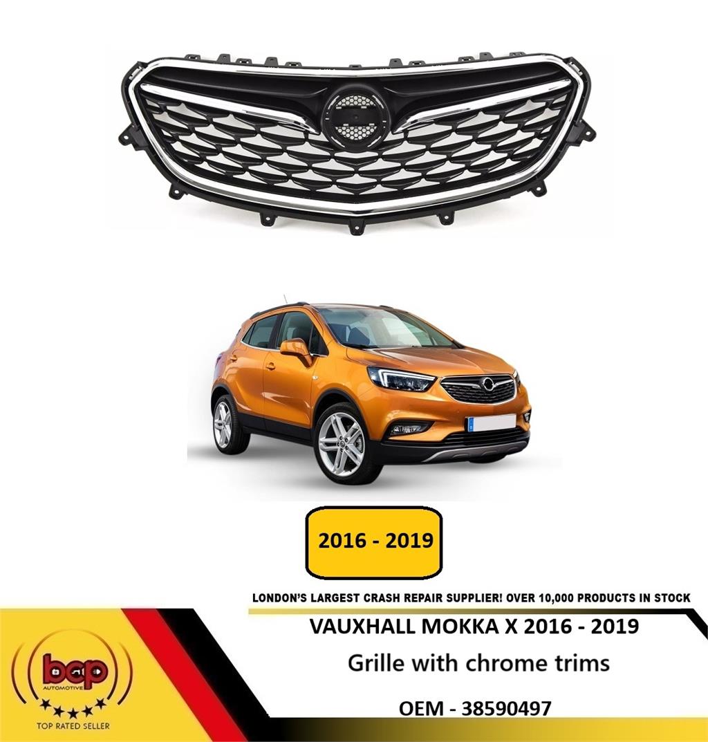 VAUXHALL MOKKA X 2016 - 2019 FRONT RADIATOR GRILLE WITH CHROME TRIMS WITH BADGE
