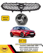Load image into Gallery viewer, VAUXHALL CORSA F 2020 - 2023 GRILLE WITH CHROME TRIMS WITH GRIFFIN BADGE
