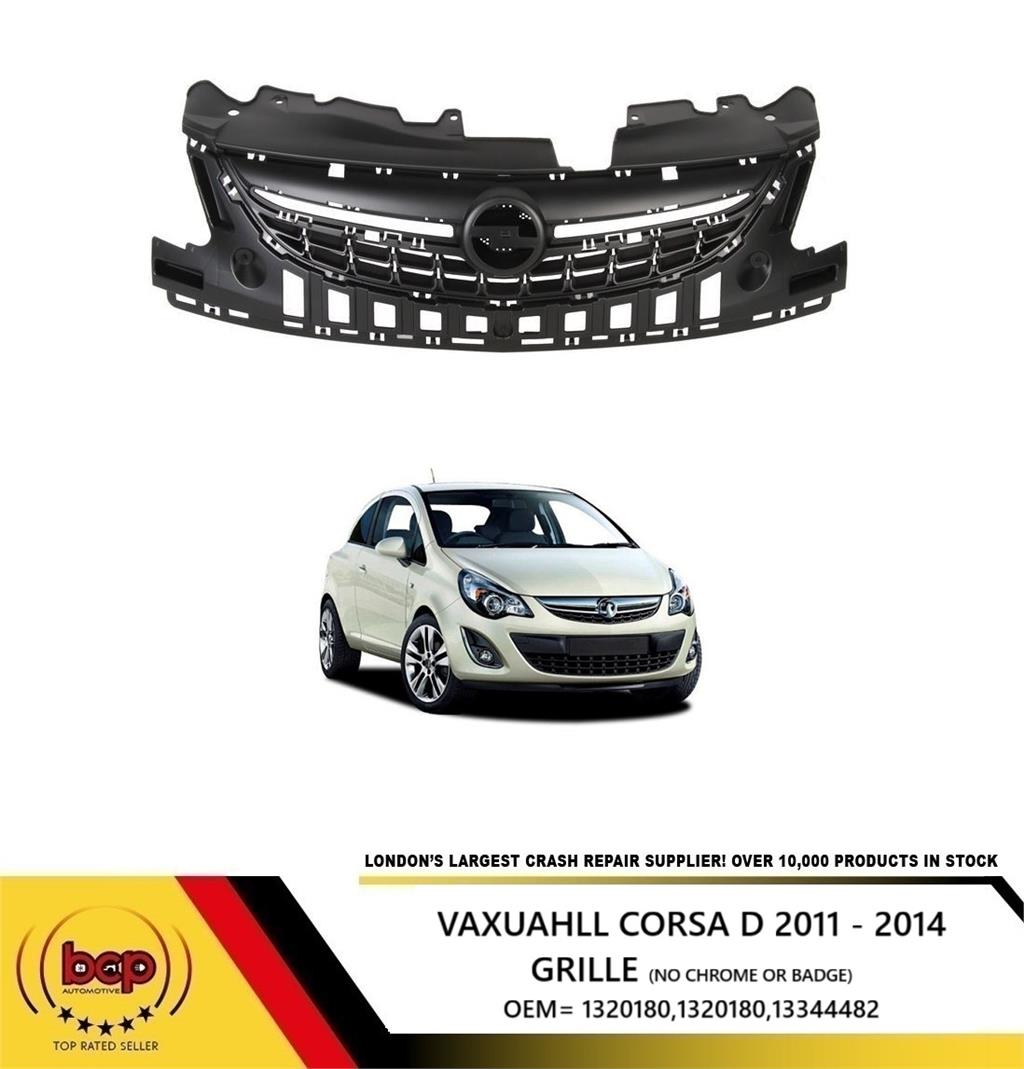 VAUXHALL CORSA D 2011- 2014 GRILLE UPPER CENTRE NEW 1320180