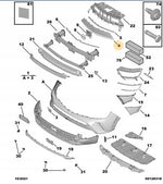 Load image into Gallery viewer, VAUXHALL MOKKA 2021 – 2024 FRONT BUMPER UPPER GRILLE FRAME GLOSS BLACK NEW
