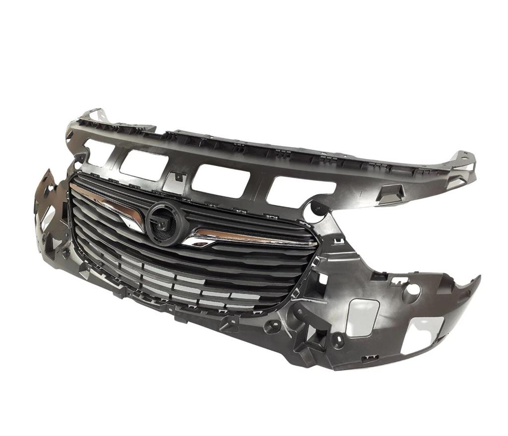 VAUXHALL COMBO 2018 - 2024 FRONT BUMPER UPPER RADIATOR GRILLE WITH CHROME TRIMS