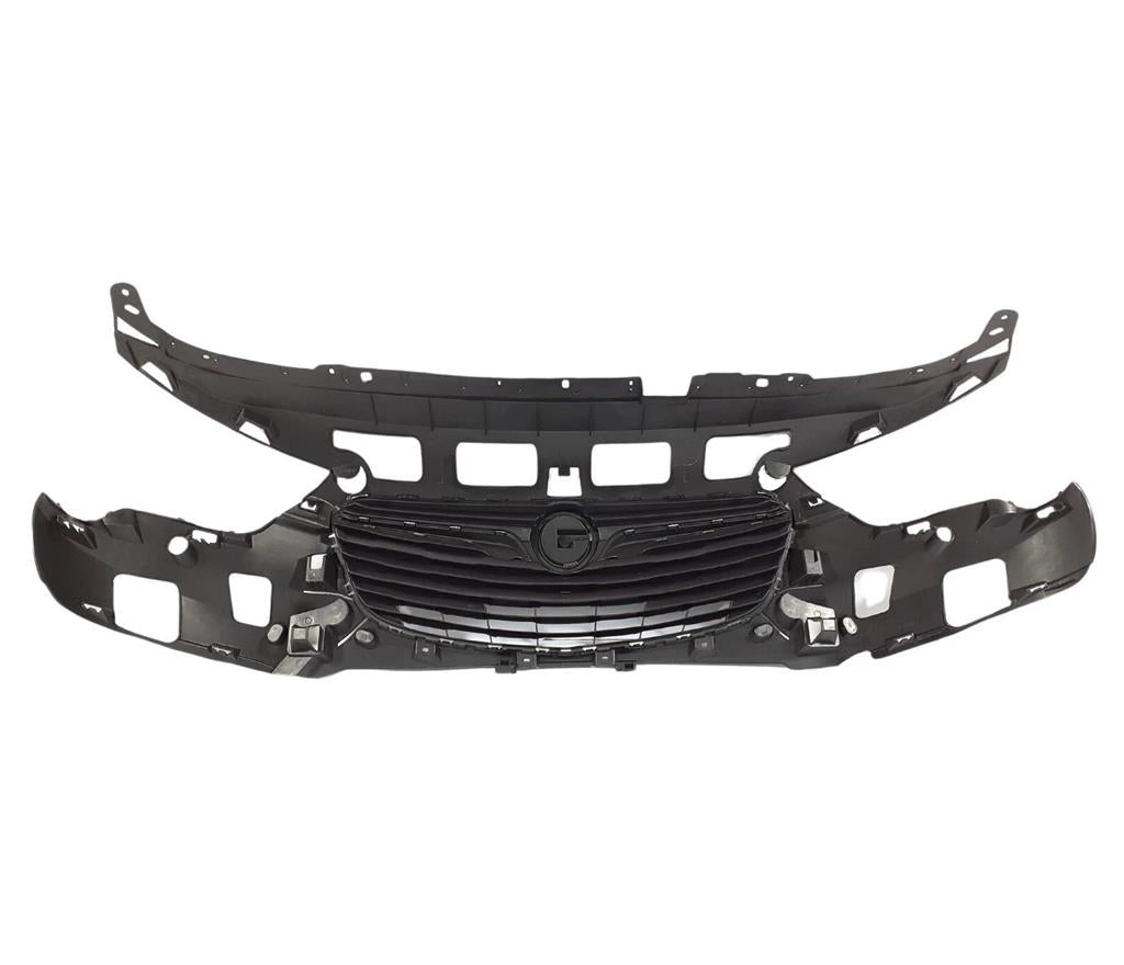 VAUXHALL COMBO 2018 - 2024 FRONT BUMPER UPPER RADIATOR GRILLE WITH CHROME TRIMS