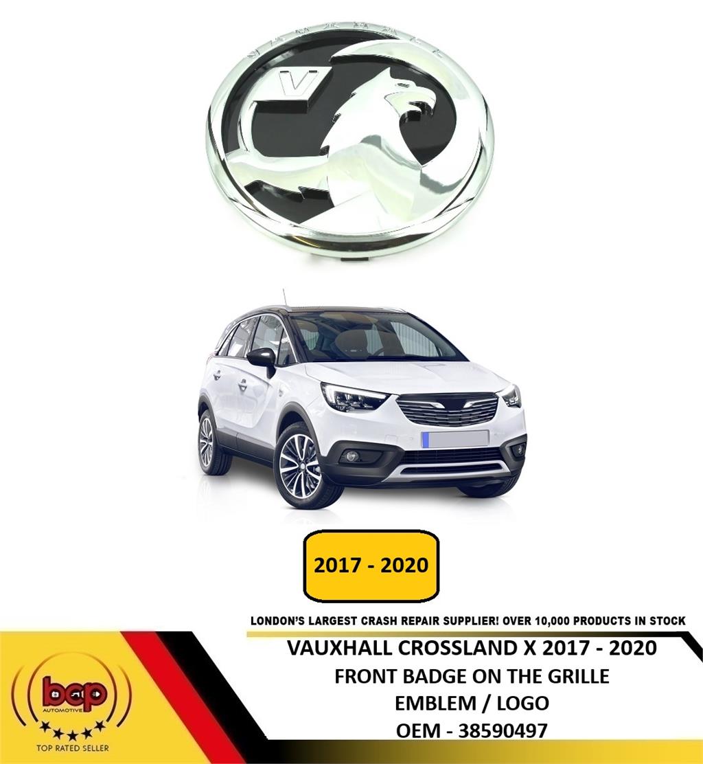 VAUXHALL CROSSLAND X 2017 - 2020 FRONT BADGE EMBLEM  LOGO ON THE RADIATOR GRILLE