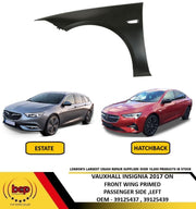 VAUXHALL INSIGNIA 2017 ON FRONT WING LEFT PASSENGERS SIDE FENDER PANEL