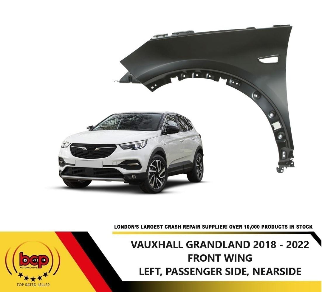 VAXUHALL GRANDLAND 2017 - 2022 FRONT WING PASSENGER SIDE FENDER PANEL LEFT