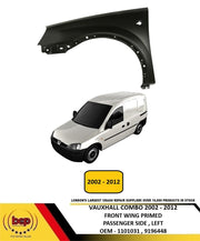 VAUXHALL COMBO 2002 - 2012 FRONT WING FENDER PASSENGERS SIDE LEFT NEW PRIMED