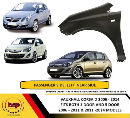 VAUXHALL CORSA D 2006-2014 FRONT WING PASSENGERS SIDE LEFT NEARSIDE NEW