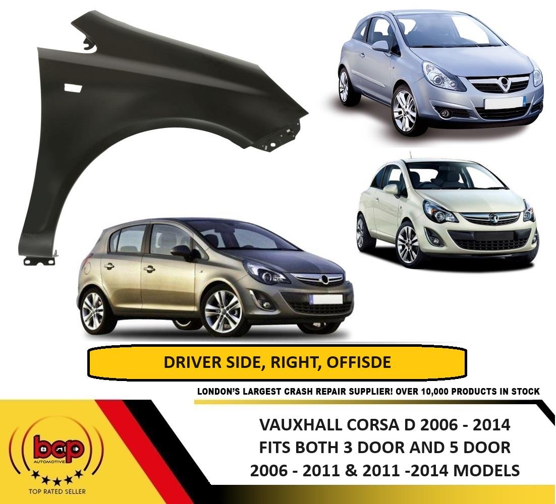 VAUXHALL CORSA D 2006-2014 FRONT WING DRIVER SIDE RIGHT O/S NEW