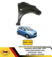 VAUXHALL AGILA 2008 - 2015 FRONT WING FENDER PRIMED RIGHT DRIVER SIDE NEW
